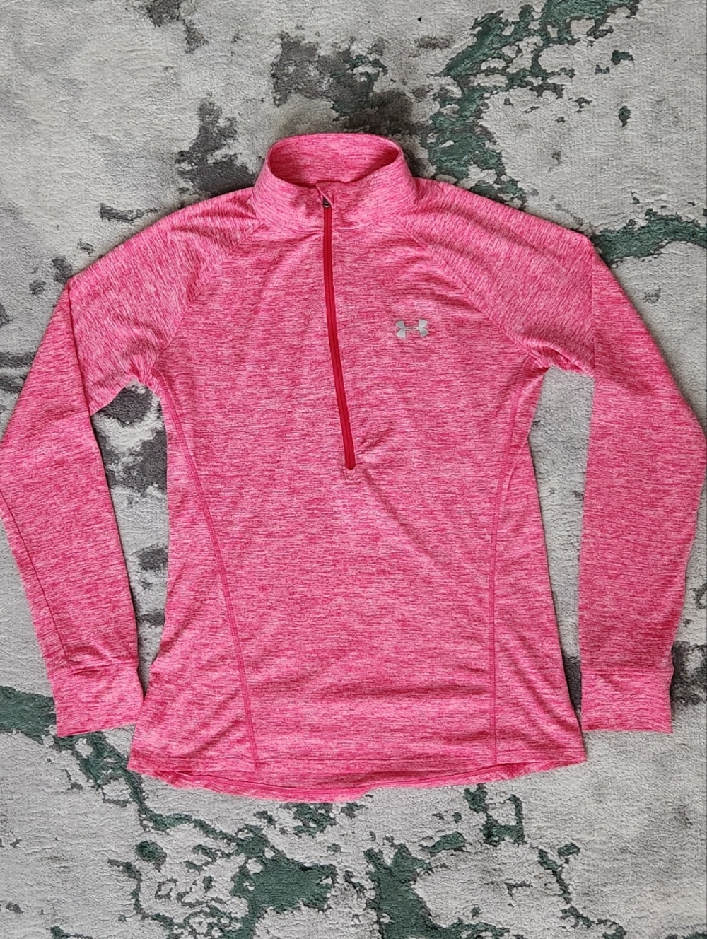 Under Armour Pink Heathered Quarter-Zip Pullover